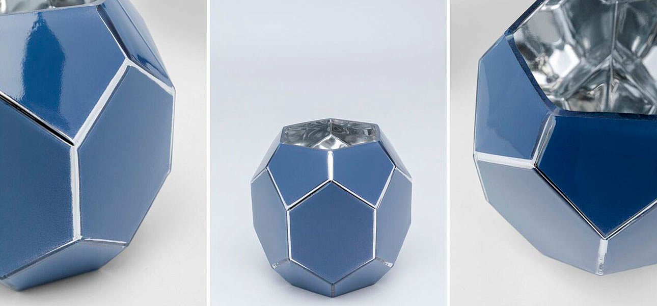 Ваза голубая Geometric Bowl Ваза голубая Geometric Bowl - Loft-Concept в Брянске