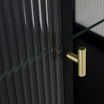 Сервант двухдверный с рифленым стеклом The Keeper варинант исполнения - 4 | Loft Concept в Брянске