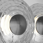 Бра из трех стеклянных фактурных дисков Eyepiece варинант исполнения - 6 | Loft Concept в Брянске