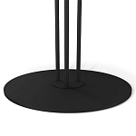 Стол журнальный с круглой бело-голубой столешницей из стекла White and Blue Marble варинант исполнения - 4 | Loft Concept в Брянске