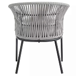 Кресло с декоративным плетением на спинке и подлокотниках Armchair Weaving варинант исполнения - 4 | Loft Concept в Брянске