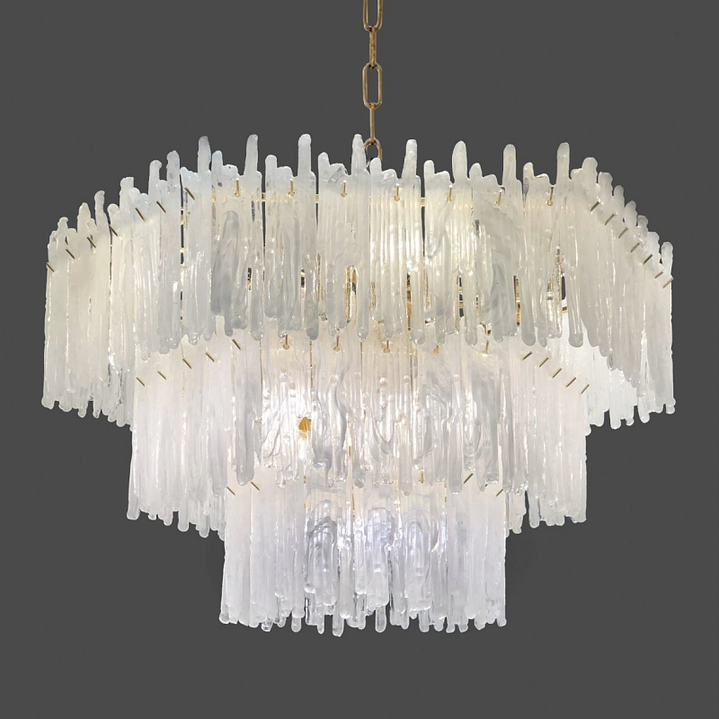Люстра Snow Queen Chandelier Золотой Белый Люстра Snow Queen Chandelier Золотой Белый в Брянске | Loft Concept