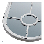 Зеркало-окно с арочным силуэтом в венецианском стиле Venetian White Mirror варинант исполнения - 2 | Loft Concept в Брянске