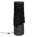 Напольная лампа черная с текстильными элементами "ЯРВИ" варинант исполнения - 8 | Loft Concept в Брянске