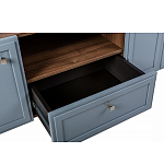 ТВ-тумба серая из массива бука с 2-мя дверками и ящиком Wenge Light варинант исполнения - 6 | Loft Concept в Брянске