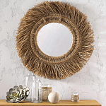 Зеркало из ротанга и сизаля WICKER MIRROR 100 варинант исполнения - 3 | Loft Concept в Брянске