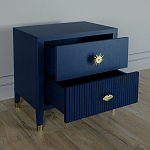 Тумба прикроватная с двумя ящиками Elsa Dreams Blue варинант исполнения - 2 | Loft Concept в Брянске
