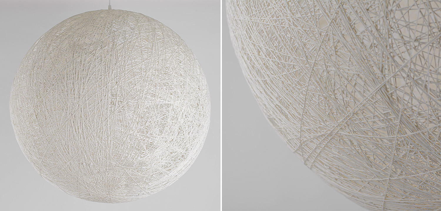 Подвесной светильник Moooi Thread Papier Mache Lamp white Подвесной светильник Moooi Thread Papier Mache Lamp white - Loft-Concept в Брянске