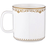 Кружка из фарфора белая с изображением лошади 400 мл Porcelain Horse Set варинант исполнения - 1 | Loft Concept в Брянске