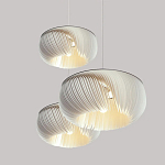 Подвесной светильник с белыми изящными декоративными лепестками Volumetric Petal Lamp варинант исполнения - 8 | Loft Concept в Брянске