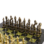Шахматы Ренессанс из бронзы с доской из натурального камня Змеевик Decorative Thematic Chess варинант исполнения - 2 | Loft Concept в Брянске
