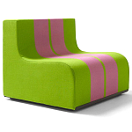 Дизайнерское кресло зеленое Poltronova Sofo Verosa Green Pink Armchair варинант исполнения - 1 | Loft Concept в Брянске