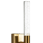 Бра со стеклянным плафоном латунь Gileberte Glass Tube Wall Lamp Brass варинант исполнения - 3 | Loft Concept в Брянске