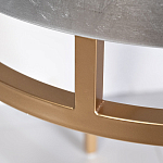 Столик журнальный серебристый с круглой столешницей Showing Refinement варинант исполнения - 2 | Loft Concept в Брянске