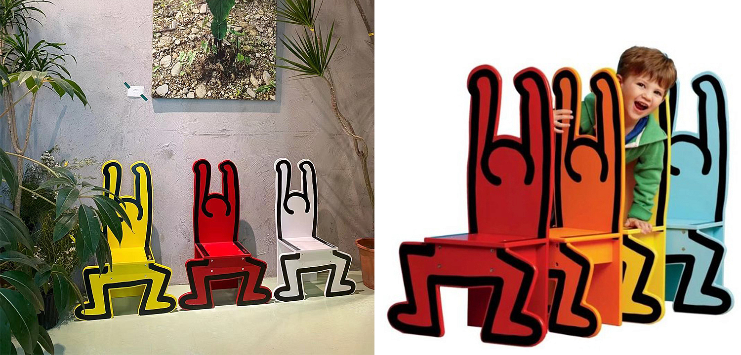 Детский стул Chaise Keith Haring Dancer Vilac Красный Детский стул Chaise Keith Haring Dancer Vilac Красный - Loft-Concept в Брянске