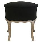 Кресло низкое в стиле прованс Louis French Armchair black flax варинант исполнения - 2 | Loft Concept в Брянске