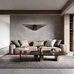 Люстра в виде распахнутых крыльев из тонких металлических планок Flight of Freedom варинант исполнения - 8 | Loft Concept в Брянске