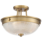 Потолочный светильник со стеклянным плафоном в виде купола Quoizel варинант исполнения - 13 | Loft Concept в Брянске