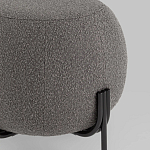 Пуф в ткани букле темно-серого цвета Pikelet варинант исполнения - 3 | Loft Concept в Брянске