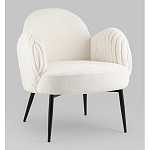 Полукресло Wave Stripes букле белый варинант исполнения - 1 | Loft Concept в Брянске