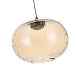 Подвесной светильник с янтарным рифленым стеклянным плафоном Ferm Living варинант исполнения - 5 | Loft Concept в Брянске