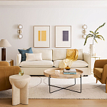 Журнальный стол с круглой деревянной столешницей Urban Style Space варинант исполнения - 4 | Loft Concept в Брянске