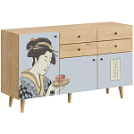 Буфет с принтом на дверцах Elise Cupboard варинант исполнения - 8 | Loft Concept в Брянске