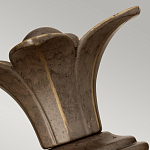 Бра для ванных комнат с прозрачным стеклянным плафоном в форме ананаса и декоративным основанием с рельефным узором Hinkley варинант исполнения - 8 | Loft Concept в Брянске