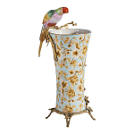 Ваза фарфоровая с птицей на бронзовой ветке Garden of Eden варинант исполнения - 2 | Loft Concept в Брянске