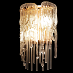 Бра с эффектом стекающего стекла и прозрачными трубками Textured Glass варинант исполнения - 5 | Loft Concept в Брянске