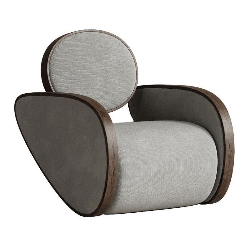 Кресло Nautilus Grey Серый Коричневый в Брянске | Loft Concept 