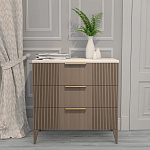 Комод коричневый с 3-мя ящиками на 4-х ножках Harper Line варинант исполнения - 1 | Loft Concept в Брянске