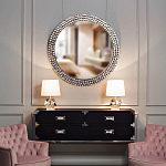 Настольная лампа с кремовым абажуром на граненном основании Crystal Facets варинант исполнения - 2 | Loft Concept в Брянске