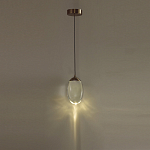 Подвесной светильник с плафоном в форме капли Crystal Transparent Drop варинант исполнения - 5 | Loft Concept в Брянске