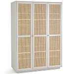 Шкаф с тремя дверцами из плетеного ротанга Tomio Wicker Furniture варинант исполнения - 2 | Loft Concept в Брянске