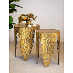 Столик дизайнерский Copper streaks варинант исполнения - 8 | Loft Concept в Брянске