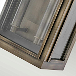 Настенный фонарь прямоугольной формы цвета состаренная латунь с двумя лампами Hinkley варинант исполнения - 3 | Loft Concept в Брянске