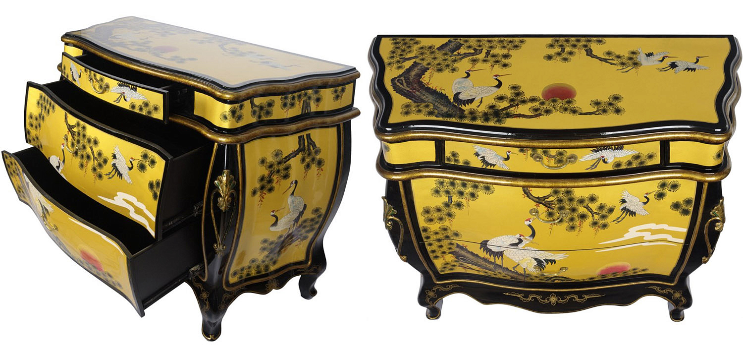 Китайский комод с журавлями Grus chest of drawers Китайский комод с журавлями Grus chest of drawers - Loft-Concept в Брянске