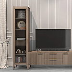 Витрина левая 1-дверная с ящиком и 5-ю полками Harper Line варинант исполнения - 3 | Loft Concept в Брянске