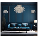 Люстра круглая с россыпью хрусталя Perfection of Diamonds варинант исполнения - 3 | Loft Concept в Брянске