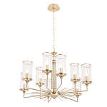 Люстра с 9-ю цилиндрическими стеклянными плафонами Jeanette варинант исполнения - 2 | Loft Concept в Брянске