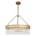 Люстра подвесная круглая со стеклянными трубками Nembus варинант исполнения - 1 | Loft Concept в Брянске