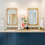 Зеркало прямоугольной металлической рамой с эффектом состаривания Accommodation варинант исполнения - 1 | Loft Concept в Брянске