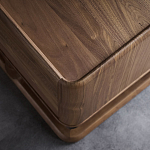 Прикроватный деревянный столик с 2-мя ящиками Moon Walnut Furniture варинант исполнения - 4 | Loft Concept в Брянске