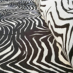 Мебельная ткань Шенилл черно-белый принт 140 см T3-1 варинант исполнения - 2 | Loft Concept в Брянске