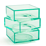 Стол журнальный в форме кубов Acrylic Furniture Lumina Mint Breeze варинант исполнения - 1 | Loft Concept в Брянске