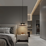 Подвесной светильник черного цвета из металла Obsidian Touch варинант исполнения - 5 | Loft Concept в Брянске