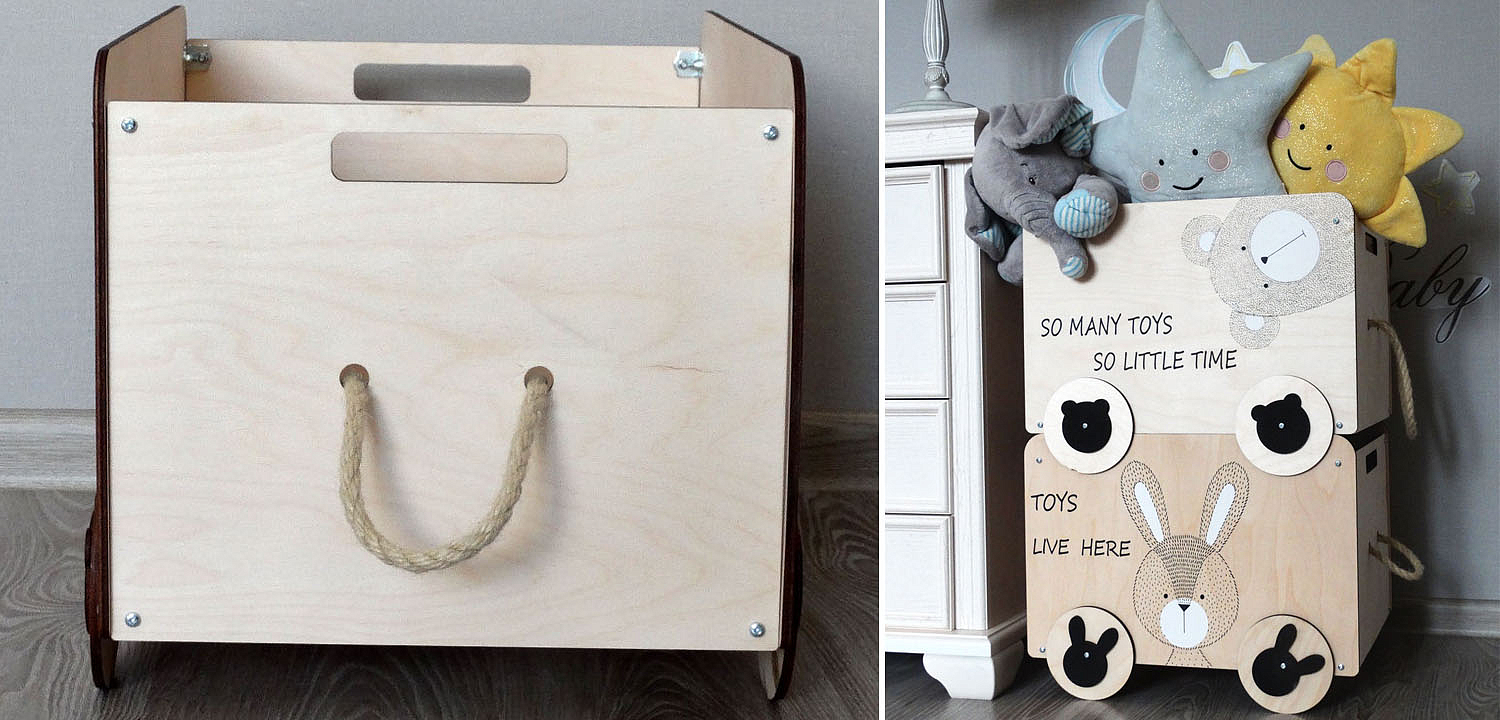 Ящик Wooden Box Bear Ящик Wooden Box Bear - Loft-Concept в Брянске