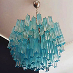 Дизайнерская люстра Blue Lagoon glass бирюзовое стекло  варинант исполнения - 3 | Loft Concept в Брянске