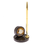 Часы настольные с ручкой из натурального камня Stone Clock варинант исполнения - 11 | Loft Concept в Брянске